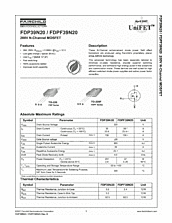 DataSheet FDP39N20 pdf